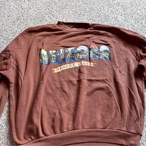 Arizona Desert Vibes Brown Sweatshirt